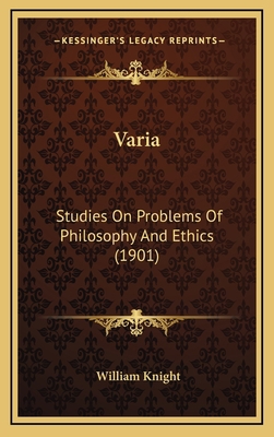 Varia: Studies on Problems of Philosophy and Et... 1164266853 Book Cover