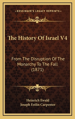The History Of Israel V4: From The Disruption O... 1167292790 Book Cover