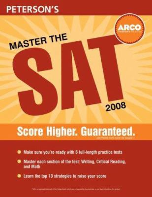 Peterson's Master the SAT 0768924847 Book Cover