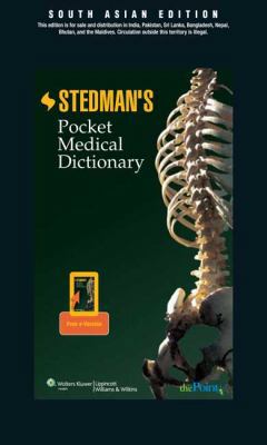 Stedman's Pocket Medical Dictionary 8184733232 Book Cover