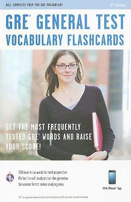 GRE General Test Vocabulary Flashcards 0738608408 Book Cover