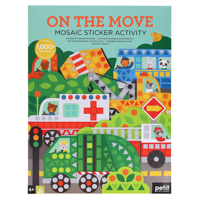 Mosaic Sticker Activity: On the Move [Spanish] 1797241613 Book Cover