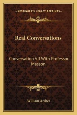 Real Conversations: Conversation VII With Profe... 1162977574 Book Cover