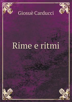 Rime e ritmi [Italian] 5518986807 Book Cover