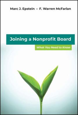 Joining a Nonprofit Board 0470931256 Book Cover