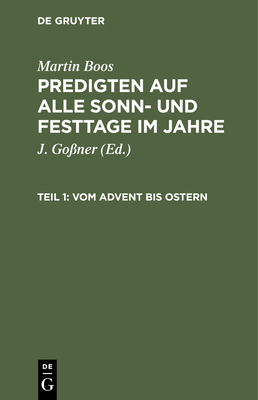 Vom Advent Bis Ostern [German] 3112445074 Book Cover
