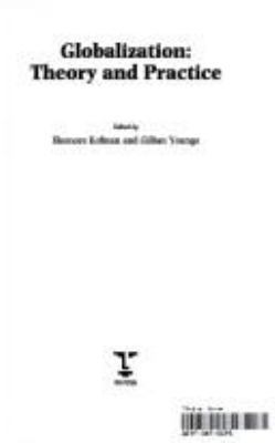 Globalization: Theory and Practice 1855673479 Book Cover