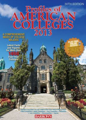 Profiles of American Colleges 2013 0764147846 Book Cover
