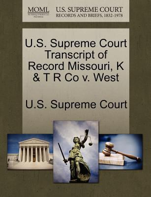 U.S. Supreme Court Transcript of Record Missour... 1244978949 Book Cover