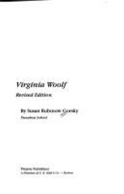 Virginia Woolf 0805769684 Book Cover