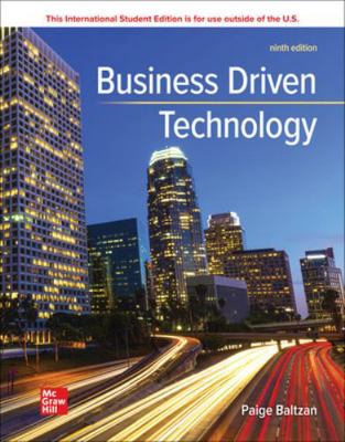 ISE Business Driven Technology 1265361681 Book Cover