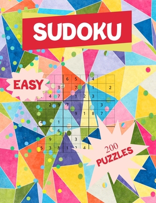 Sudoku Easy 200 Puzzles: 200 Easy Sudoku Puzzle... [Large Print] B08MV769DG Book Cover