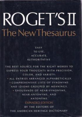 Roget New Thesaurus II CL 0395483174 Book Cover