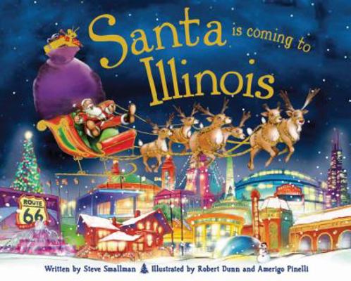 Santa Is Coming to Illinois 1402291035 Book Cover