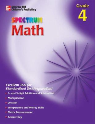 Spectrum Math, Grade 4 1561899046 Book Cover