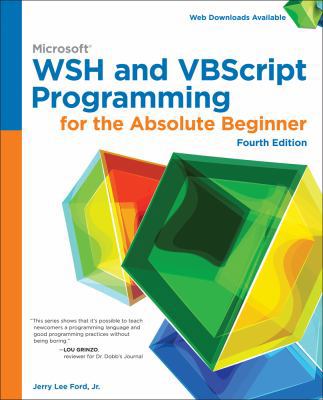 Microsoft WSH and VBScript Programming for the ... 1305260325 Book Cover