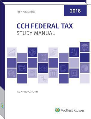 Federal Tax Study Manual (2018) 080804625X Book Cover