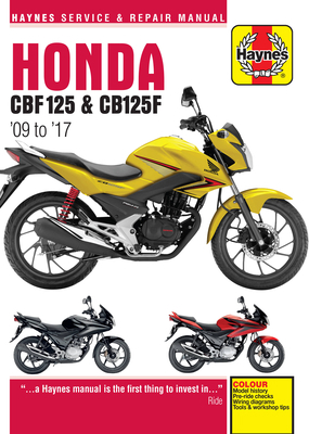 Honda Cbf125 and Cb125f: '09 to '17 1785213539 Book Cover