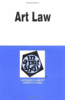 Art Law in a Nutshell 0314237496 Book Cover