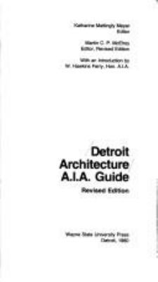 Detroit Architecture : A.I.A Guide (American In... 0814316514 Book Cover