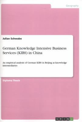German Knowledge Intensive Business Services (K... 3656472378 Book Cover