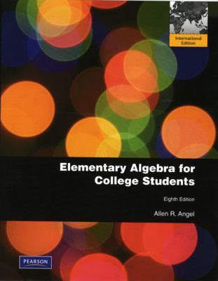 Elementary Algebra for College Students: Intern... 0321706684 Book Cover