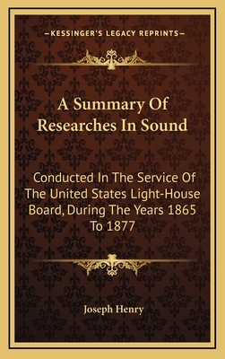 A Summary of Researches in Sound a Summary of R... 1163728446 Book Cover
