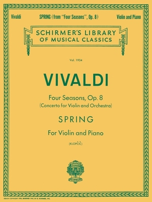 Spring: Schirmer Library of Classics Volume 193... 0793554446 Book Cover