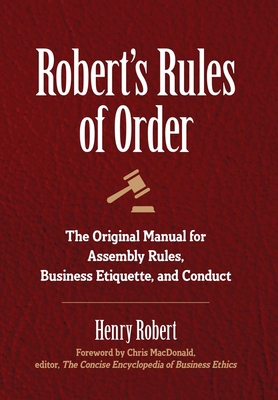 Robert's Rules of Order: The Original Manual fo... 1945186402 Book Cover