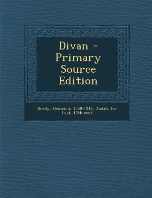 Divan (Primary Source) [Hebrew] 1289804346 Book Cover