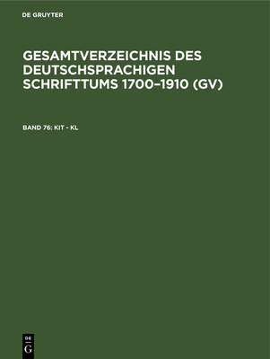 Kit - Kl [German] 3111085449 Book Cover