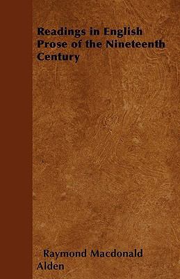 Readings in English Prose of the Nineteenth Cen... 1445570920 Book Cover