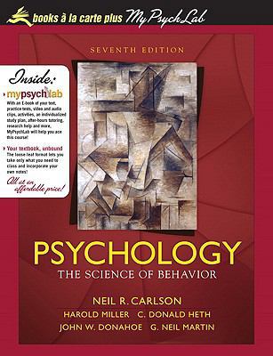 Psychology: The Science of Behavior, Unbound (f... 0205741525 Book Cover