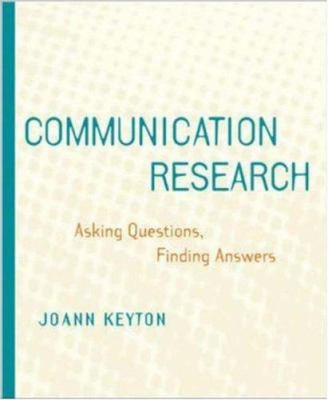 Communication Research 0767412176 Book Cover