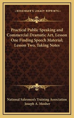 Practical Public Speaking and Commercial Dramat... 1168675669 Book Cover
