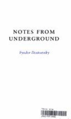 Notes from Underground (SparkNotes Literature G... 1586638173 Book Cover