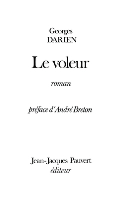 Le Voleur [French] 2720216429 Book Cover