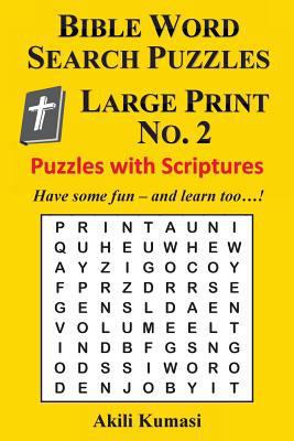 Bible Word Search Puzzles, Large Print No. 2: 5... 1539035042 Book Cover