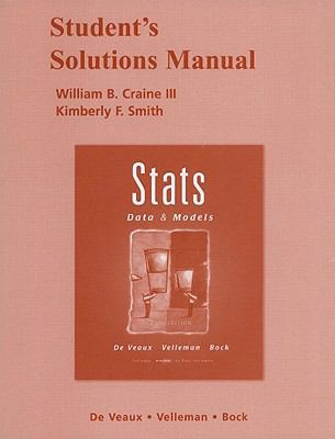 Student's Solutions Manual for Stats : Data and... 0321437845 Book Cover