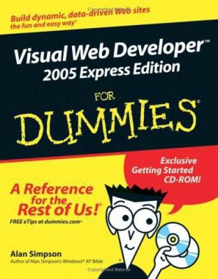Visual Web Developer 2005 Express Edition For D... 0764583603 Book Cover