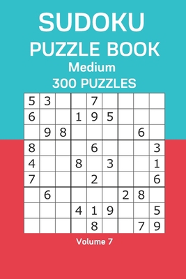 Sudoku Puzzle Book Medium: 300 Puzzles Volume 7 B08GB4R7NF Book Cover