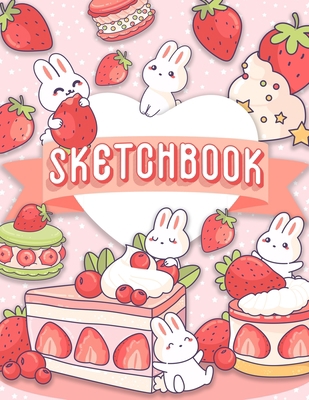 Sketchbook: 120 Blank Pages w/ mini Kawaii char... 1088235387 Book Cover