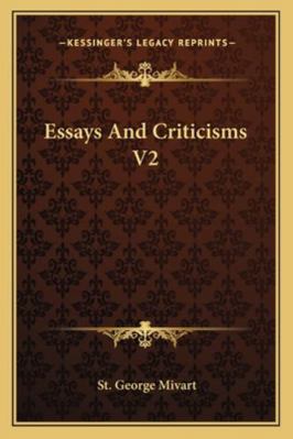 Essays And Criticisms V2 1163248517 Book Cover