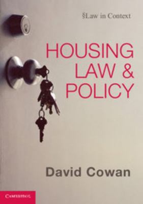 Housing Law and Policy 0521137195 Book Cover