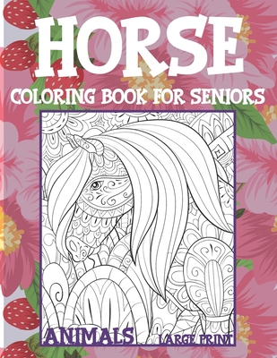 Coloring Book for Seniors Large Print - Animals... B08RH39J98 Book Cover