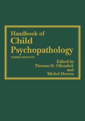 Handbook of Child Psychopathology 1461377099 Book Cover