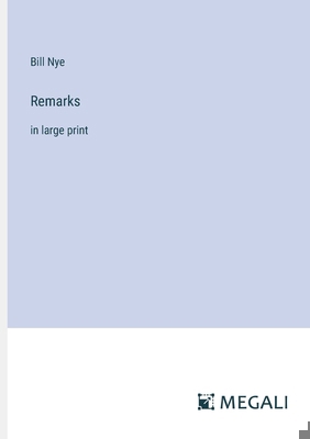 Remarks: in large print 3387316763 Book Cover