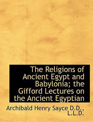 The Religions of Ancient Egypt and Babylonia; T... 1115173308 Book Cover