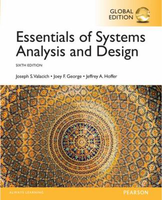 Essentials of Systems Analysis and Design, Glob... [Unknown] 1292076615 Book Cover