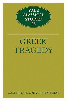 Greek Tragedy 052112459X Book Cover